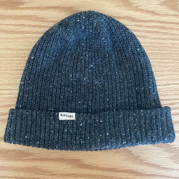 Rip Curl Unisex Beanie Grey Gray Speckled Surfer - Picture 1 of 2